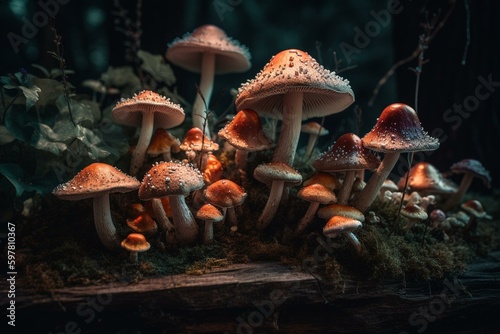 Psychedelic mushrooms that can cause hallucinations. Generative AI