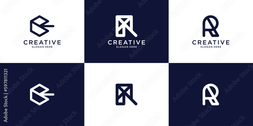 Letter r logo creative for company