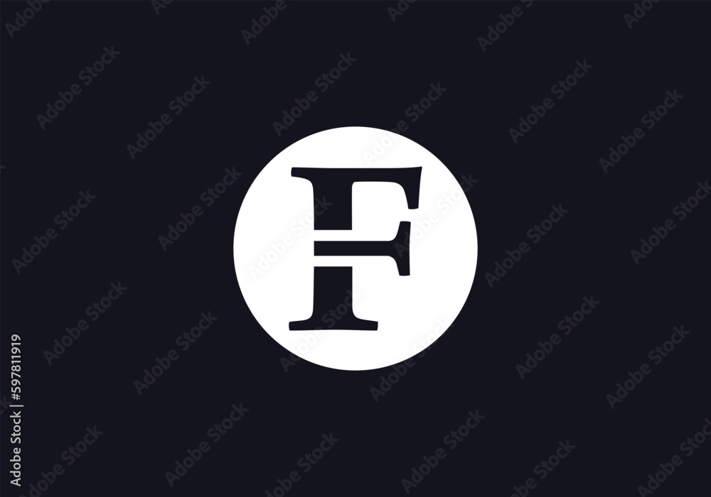 Brand circle logo design and favicon icon vector letters Brand circle logo design and favicon icon vector letters