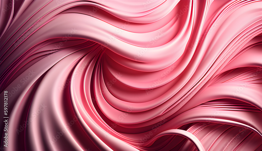 pink smooth background, abstract texture curves, generate ai pink smooth background, abstract texture curves, generate ai