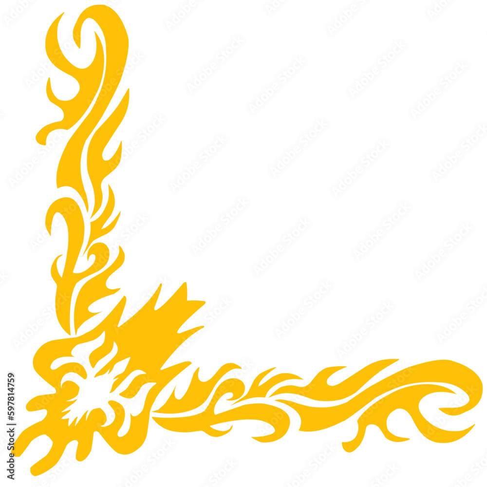Decorative Gold Corner Frame