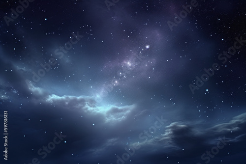 Deep space with stars.Created using Generative AI technology.