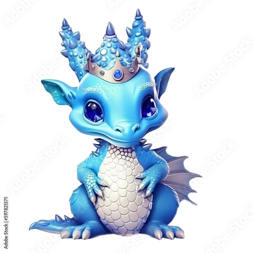 Cute blue Dragon Ai