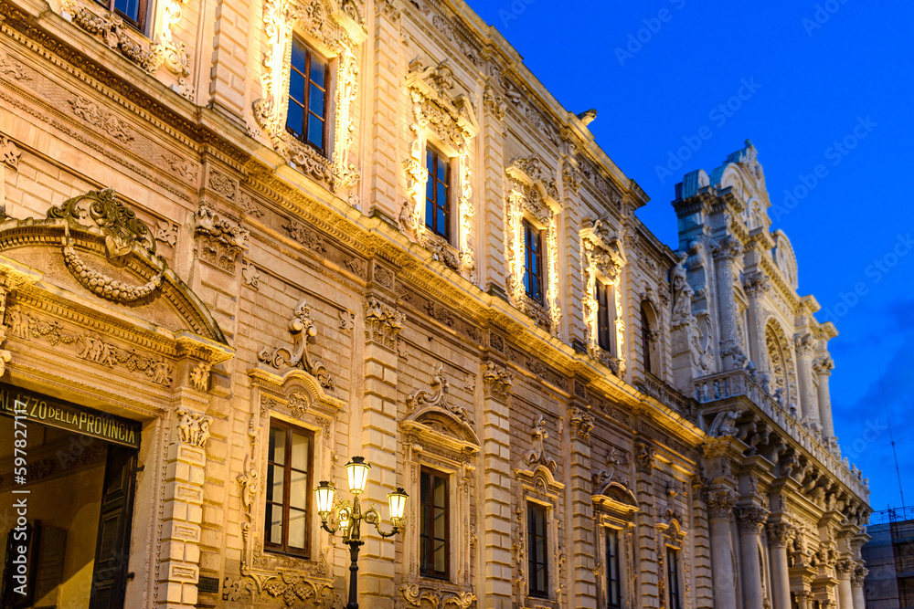 Lecce, Puglia, Palazzo dei Celestini, sede della Provincia, centro storico
