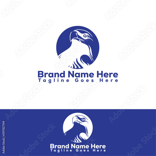 simple eagle logo, gaming logo, versatile and business logo design.