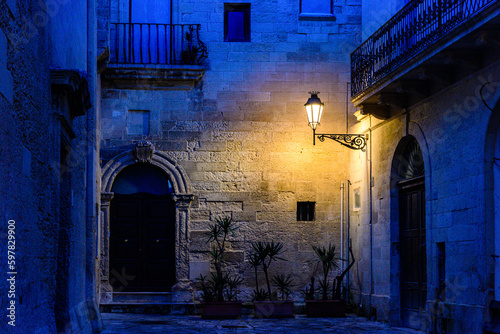 Lecce, Puglia, centro storico di sera photo