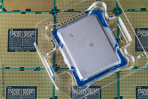 Obraz na płótnie High performance CPU or central processor unit with PE package.