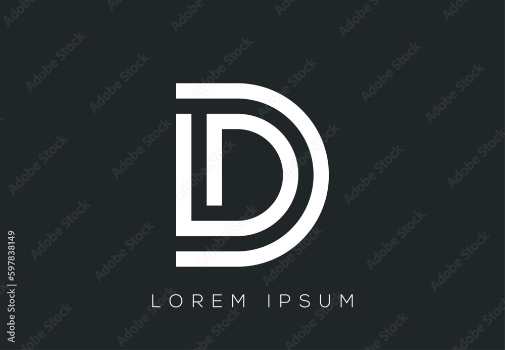 Initial Vector D letter logo design Initial Vector D letter logo design