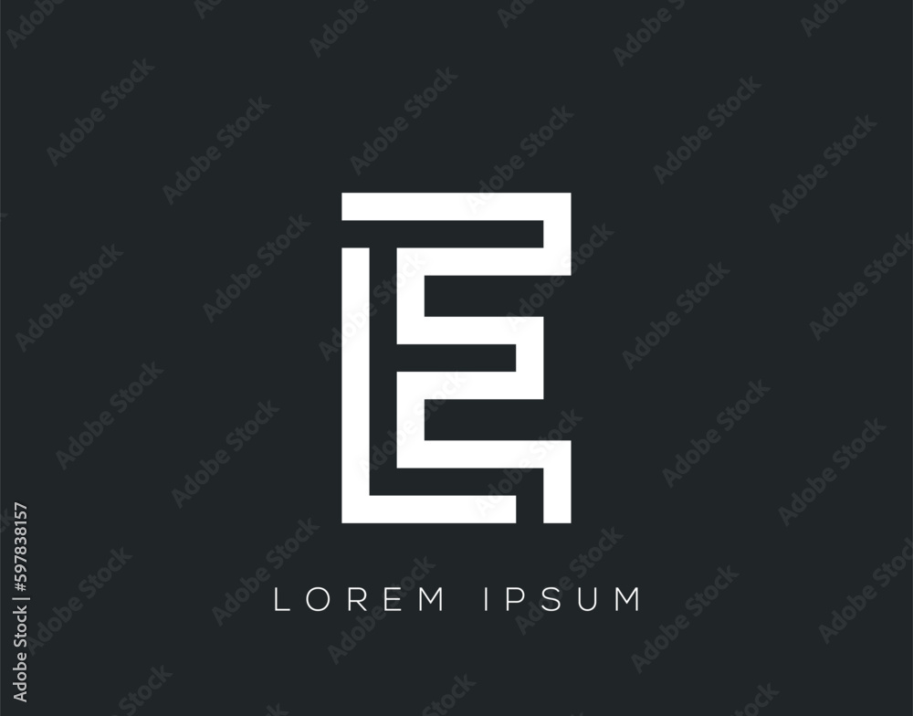 Initial Vector E letter logo design Initial Vector E letter logo design