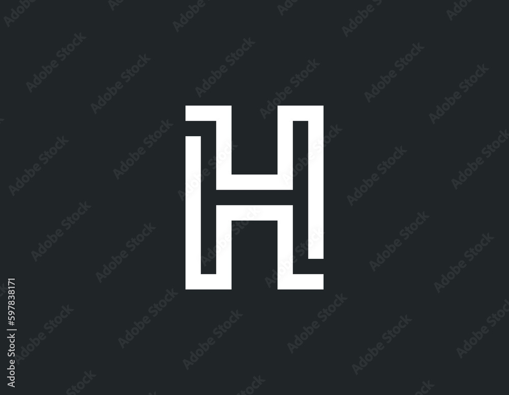 Initial Vector H letter logo design Initial Vector H letter logo design