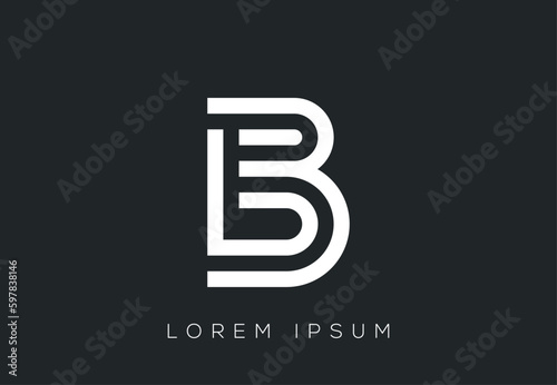 Initial Vector B letter logo design © Goutom