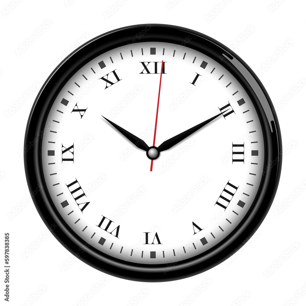 Wall clock with Roman numeral Wall clock with Roman numeral