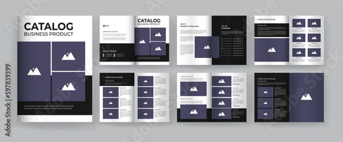 Company product and multipurpose product catalogue template design