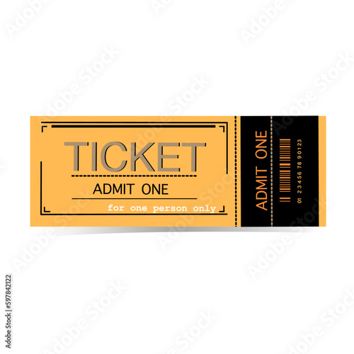  modern admit one ticket for cinema