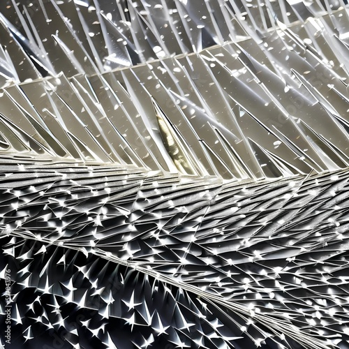 A sharp and prickly texture with shattered glass and broken crystals4  Generative AI