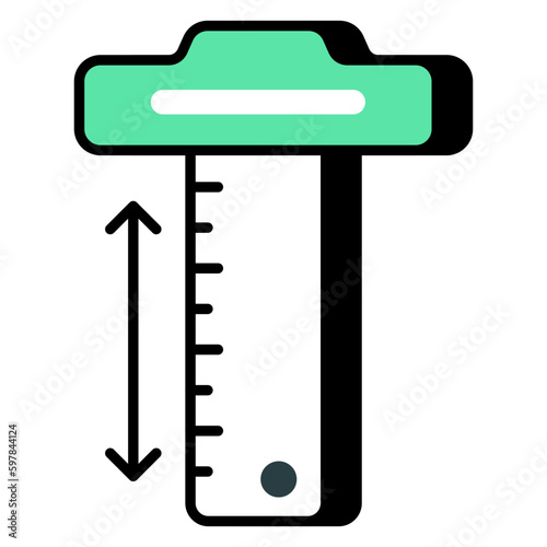 An icon design of vernier caliper 