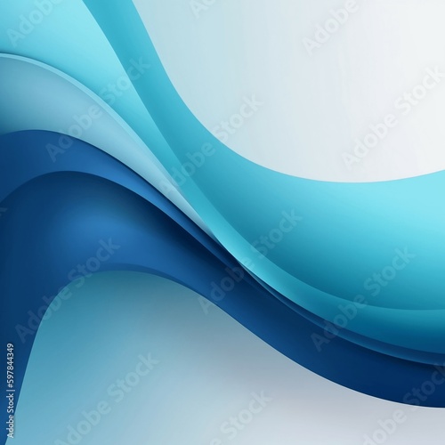 blue wave smotth background photo