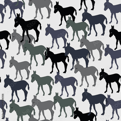 horse silhouettes collection