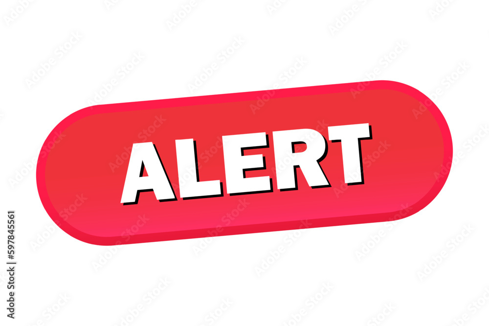 alert web banner. alert sticker, button or label. Vector alert web banner. alert sticker, button or label. Vector