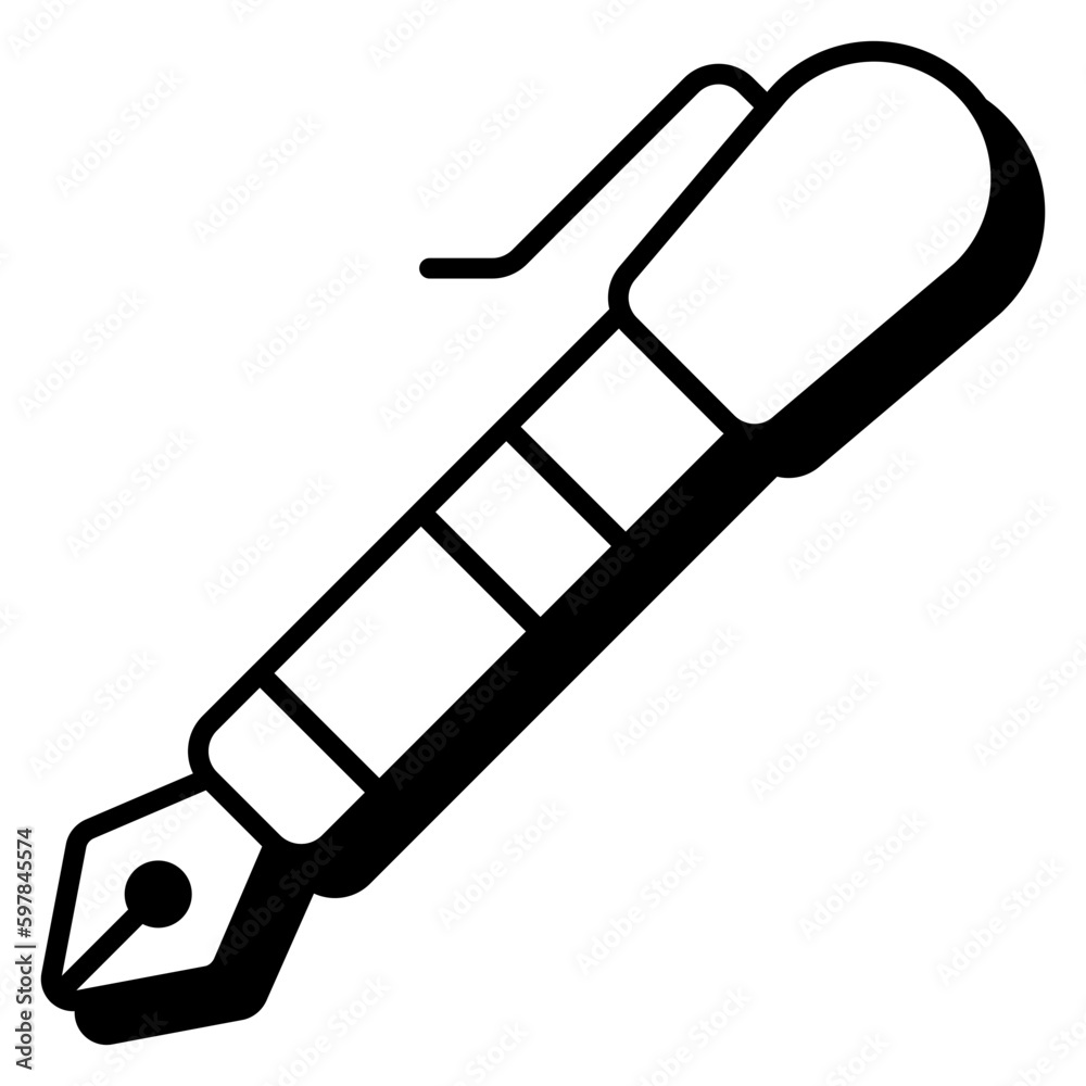 A perfect design icon of ballpoint A perfect design icon of ballpoint