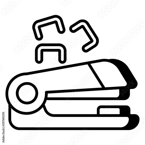 Modern design icon of stapler 