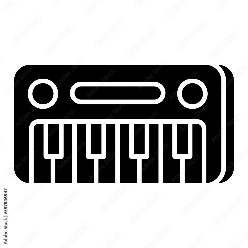 Trendy vector design of piano, musical keyboard Trendy vector design of piano, musical keyboard