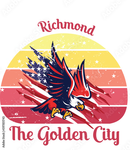 us cities t-shirt designs vector
