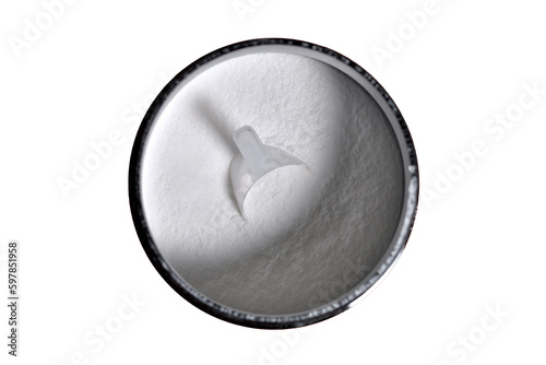 Top view of BCAA powder
