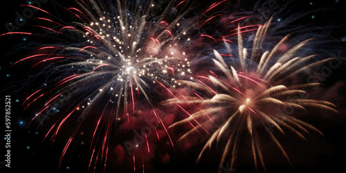4th of July fireworks, generative ai