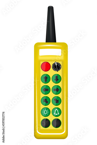 crane control panel. vector illustration