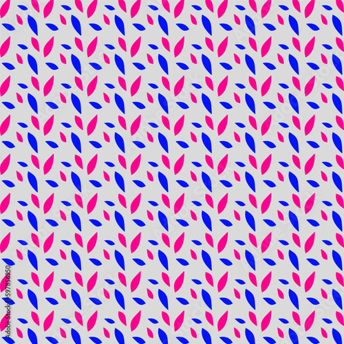Abstract pattern in the form of multi-colored leaves on a gentle blue background 