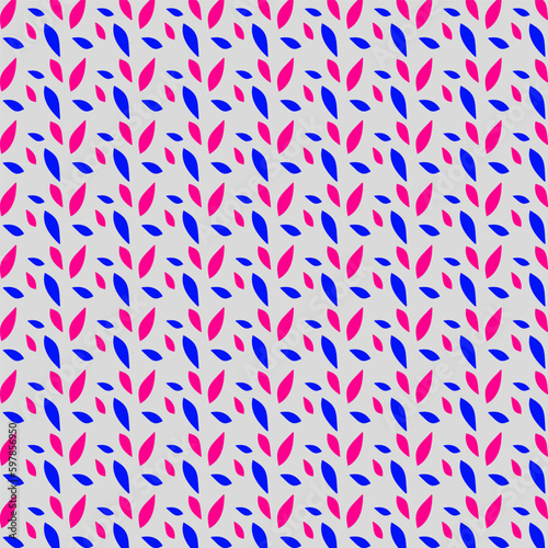 Abstract pattern in the form of multi-colored leaves on a gentle blue background 