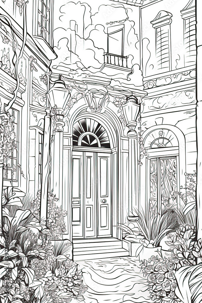 Fototapeta premium Coloring Page