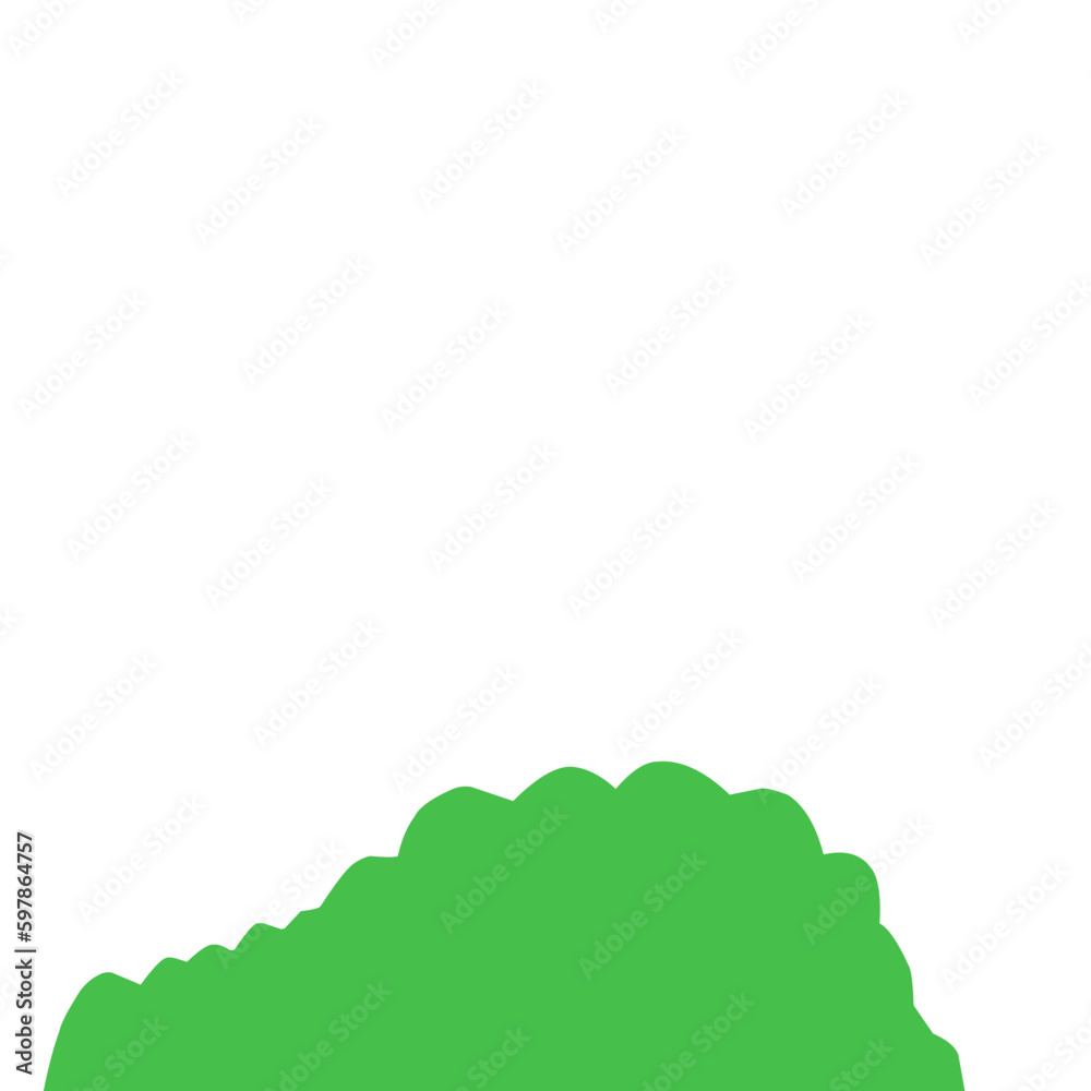 Illustration Of Thick Green Bush Illustration Of Thick Green Bush