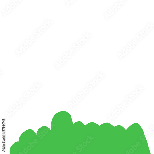 Illustration Of Thick Green Bush 