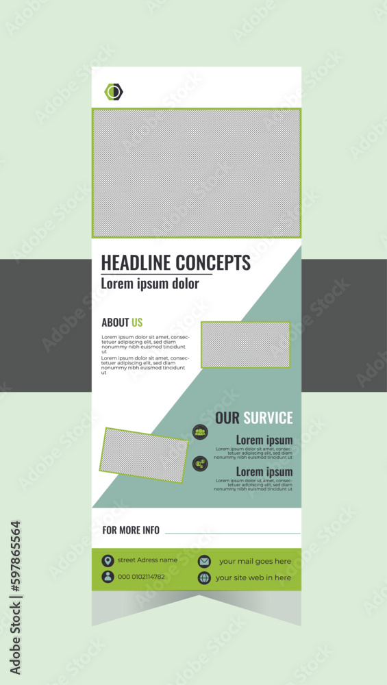 Roll up banner design template vector, abstract background, modern x-banner, Rollup Banner Layout Roll up banner design template vector, abstract background, modern x-banner, Rollup Banner Layout