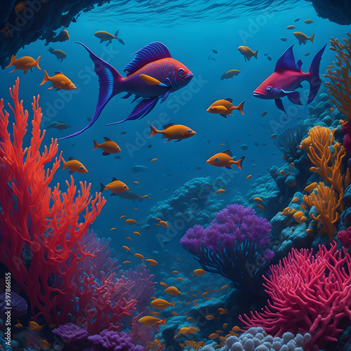 colorful fish in the ocean