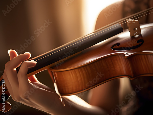 persons hands playing violin