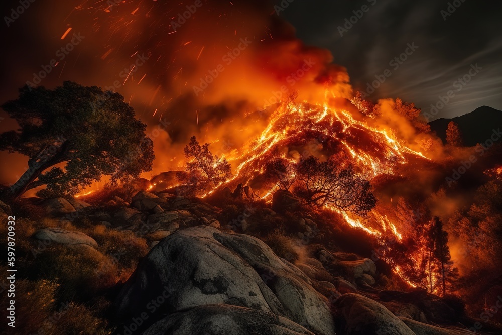 severe forest fire severe forest fire