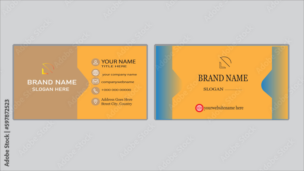 Creative business card and template profational card design with image holder and clean gradient color geomatic shape.
Creative business card and template profational card design with image holder and clean gradient color geomatic shape.