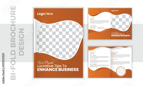 Corporate Business Bi-Fold Brochure Design