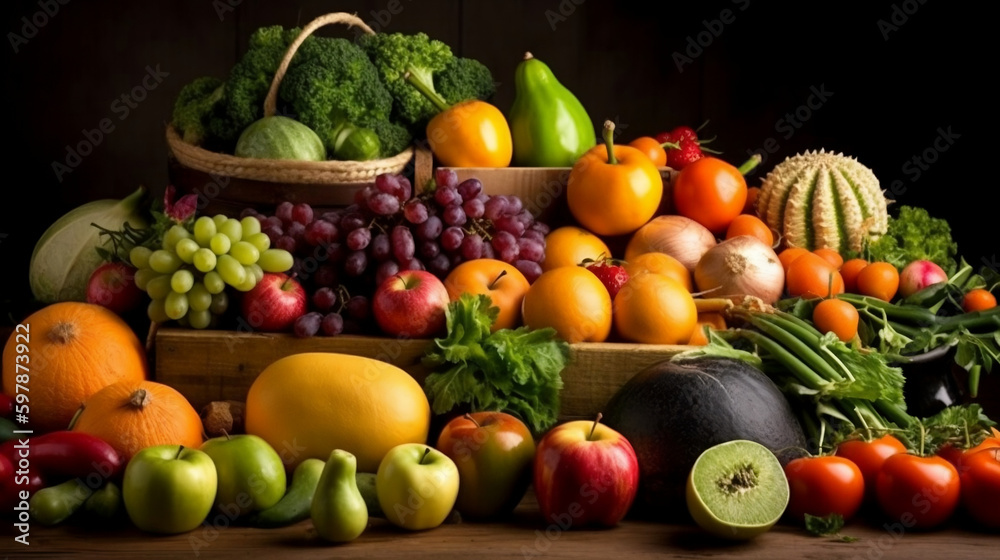 Fruits and vegetables, Generative Ai