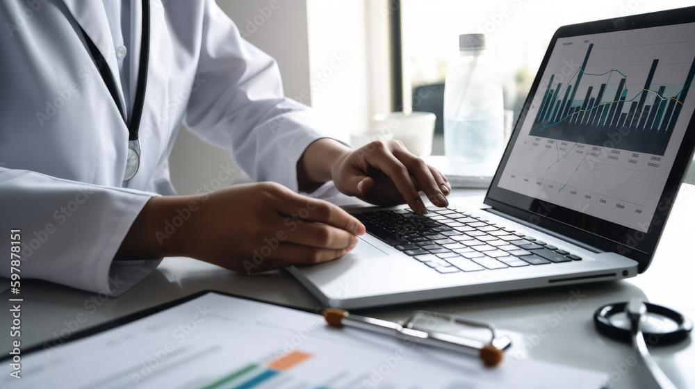 Healthcare business background. Illustration AI Generative. Healthcare business background. Illustration AI Generative.
