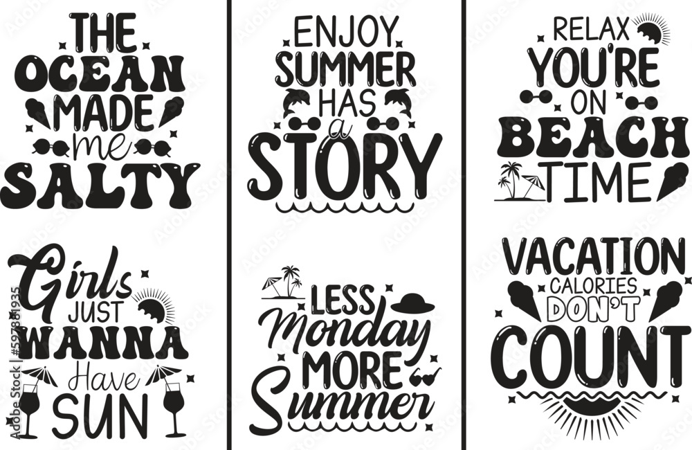 Summer SVG | Beach SVG | Summer Cut File, T-Shirt Design.