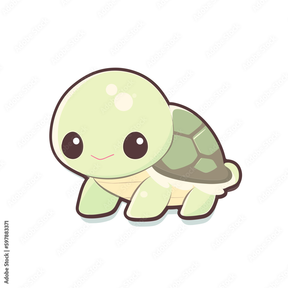 Fototapeta premium Cute Turtle Clipart