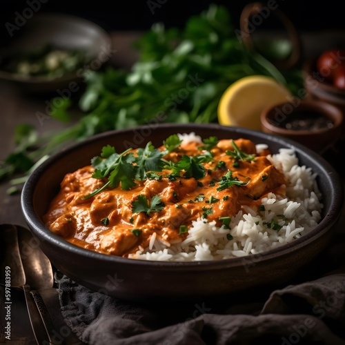 Indian butter chicken: a savory and aromatic dish
