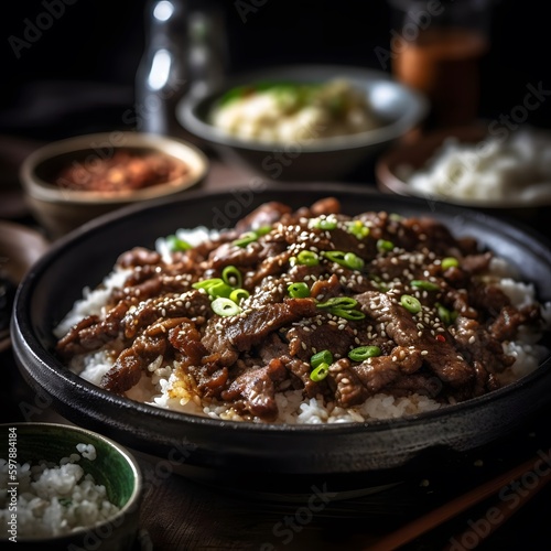 A Spicy and Flavorful Plate of Korean Bulgogi