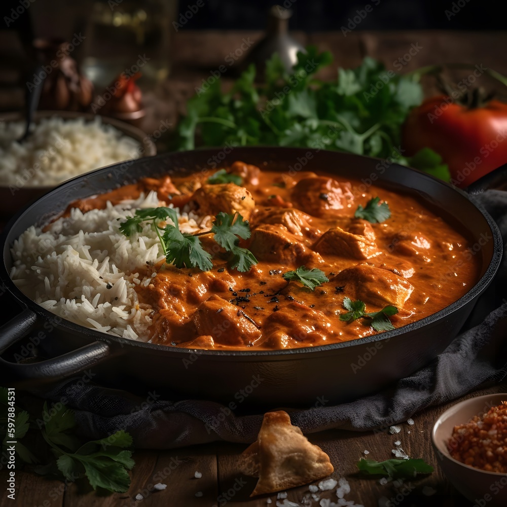 A Delicious Photo of Chicken Tikka Masala A Delicious Photo of Chicken Tikka Masala