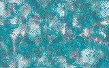 Teal Monotype Repeating Comb Texture