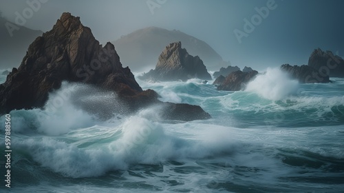Majestic Sea Stacks  Showcasing the Intricate Beauty of Big Sur s Geological Marvels